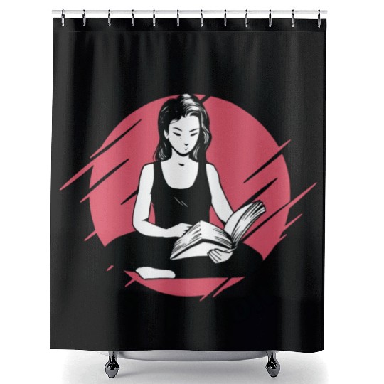 Busy Reading Book Lover Activity Book Literature Shower Curtains