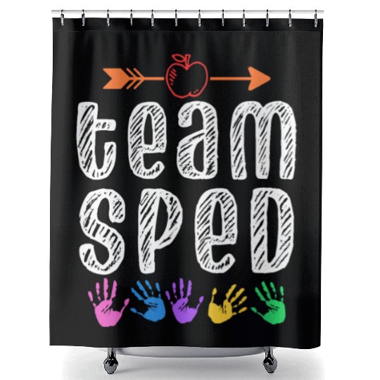 Team Sped Teacher Awareness Special Education Shower Curtains