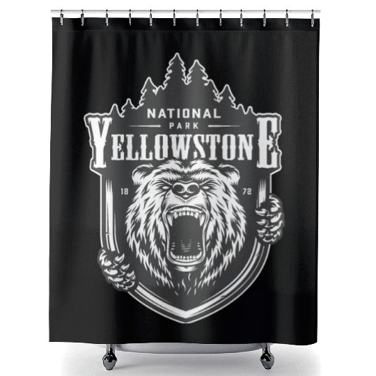 NATION YELLOW STONE Shower Curtains