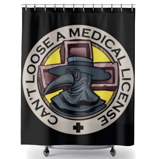Plague Doctor Outfit Plague Doctor Mask Medicines Shower Curtains