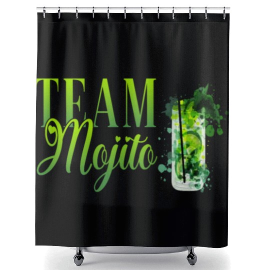 Team Mojito Hen Party for Bartender Shower Curtains
