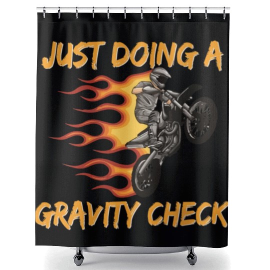 Motocross Dirt Bike Mx Dirt Track Racing Just Shower Curtains