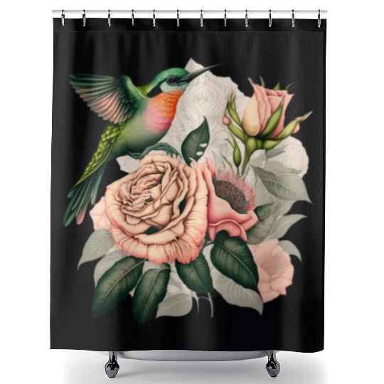 Plants Roses Flowers Shower Curtains