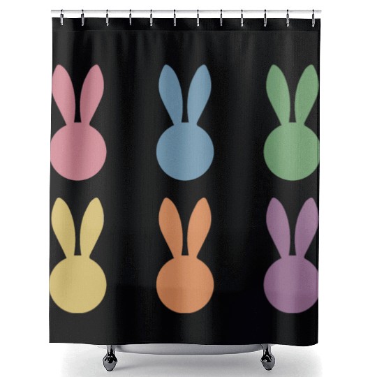Kids Bunny Easter Shower Curtains