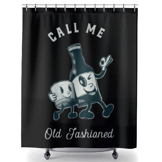 Bourbon Lover Call Me Old Fashioned Shower Curtains
