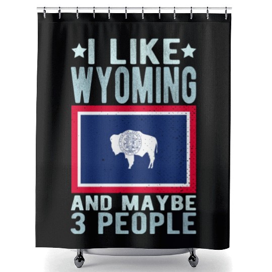 Wyoming Flag US State Shower Curtains
