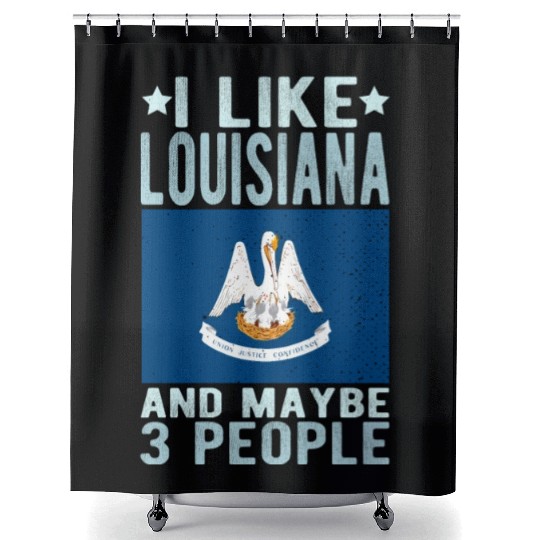 Louisiana Flag US State Shower Curtains