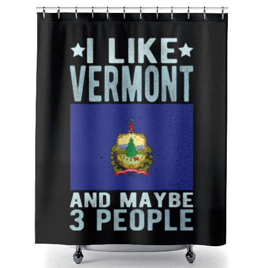 Vermont Flag US State Shower Curtains