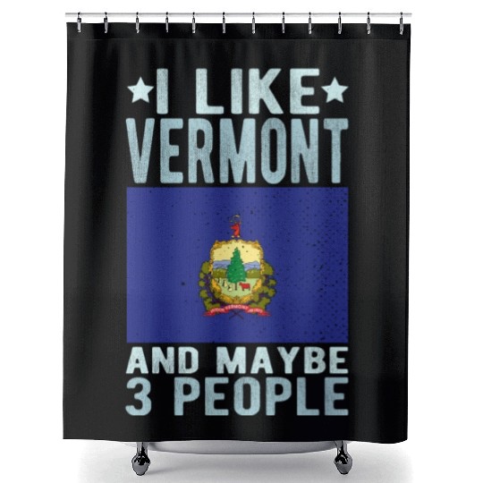 Vermont Flag US State Shower Curtains