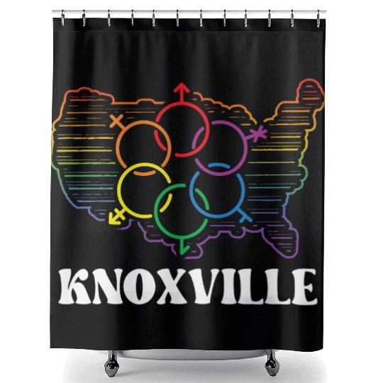 Knoxville Pride Month Pride Flag LGBT Community LG Shower Curtains