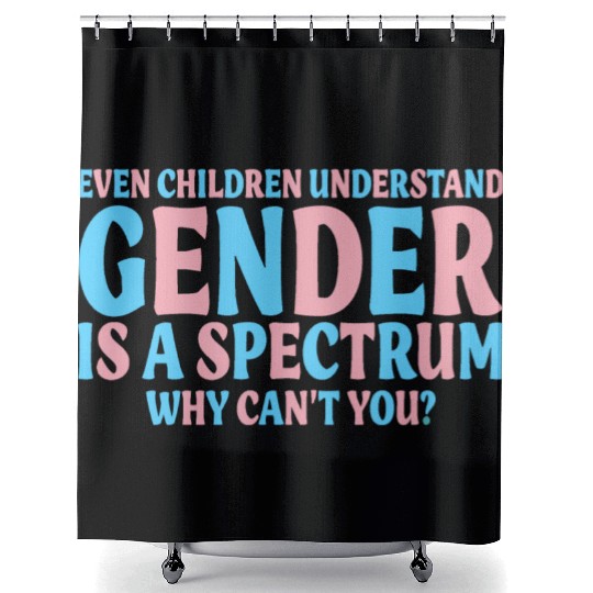 Even Children Understand Gender Is A Spectrum Shower Curtains