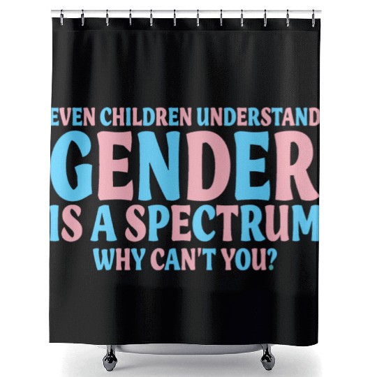 Even Children Understand Gender Is A Spectrum Shower Curtains