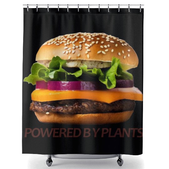Powered by plants Shower Curtains