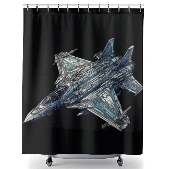 FIghter jet Shower Curtains