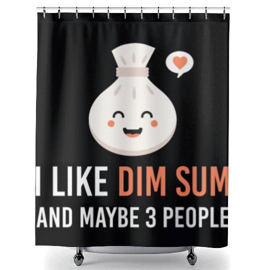 i like dim sum and maybe 3 people Yum Cha Dumpling Shower Curtains