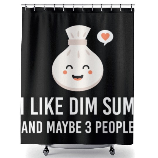 i like dim sum and maybe 3 people Yum Cha Dumpling Shower Curtains