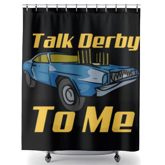Demolition Derby Car Demo Derby Driver Shower Curtains