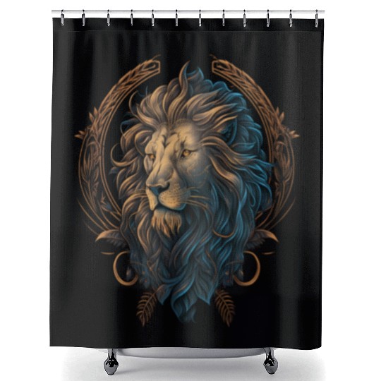 LIONS WARRIOR Shower Curtains