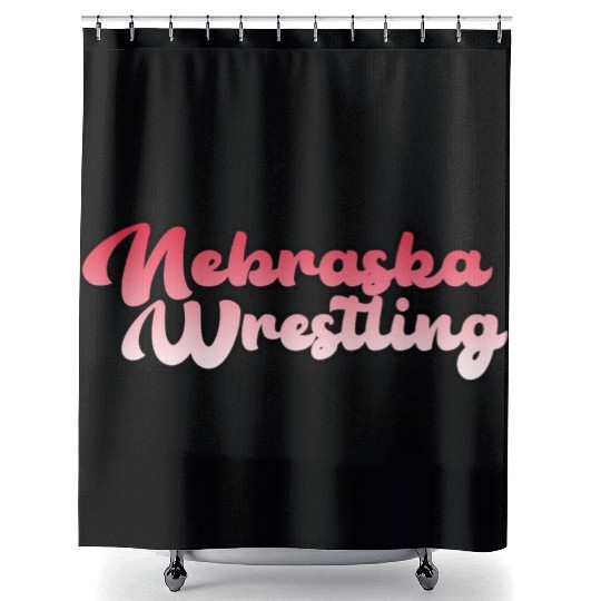 Nebraska Wrestling (State Colors) Shower Curtains