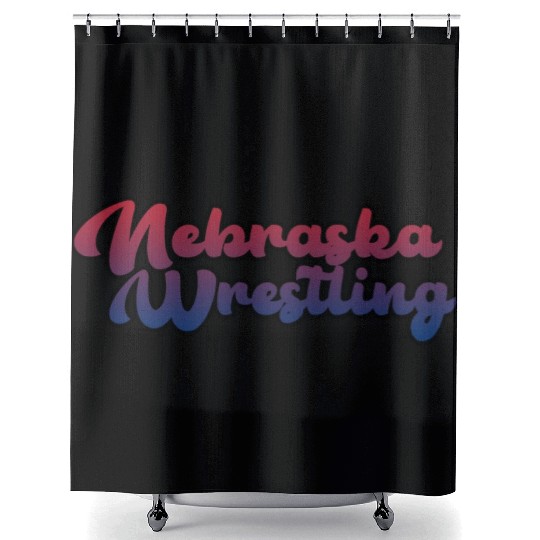 Nebraska Wrestling (USA Colors) Shower Curtains