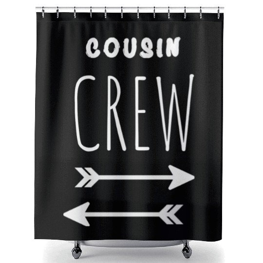 Cousin Crew Arrow Shower Curtains and Bodysuits for Baby