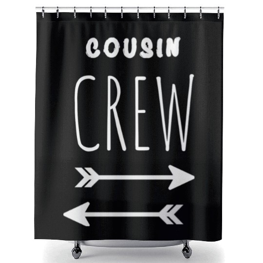 Cousin Crew Arrow Shower Curtains and Bodysuits for Baby