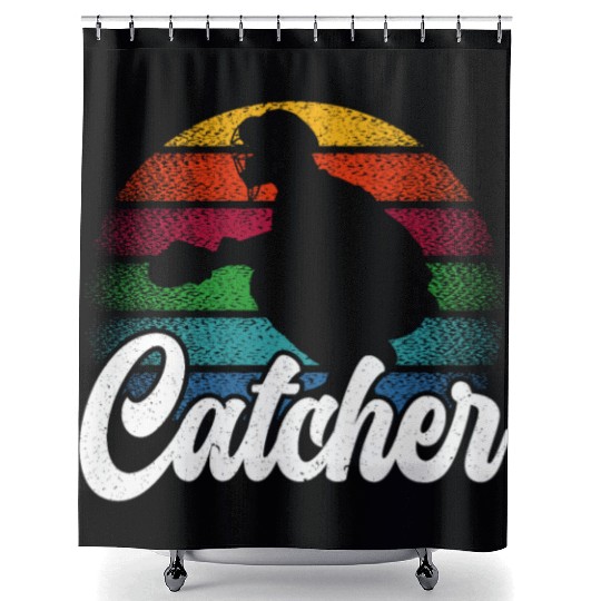 Baseball Lover Baseball Player Baseball Catcher Shower Curtains