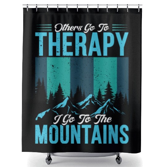 Mountain love Therapy Mountains Wanderlust Shower Curtains
