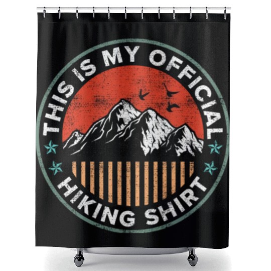 This is my Official Hiking Shower Curtains Wanderlust