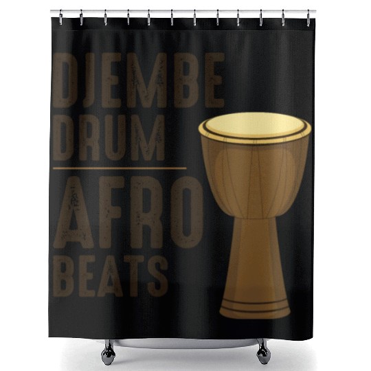 Djembe Player Drummer Music Drum Musician Shower Curtains