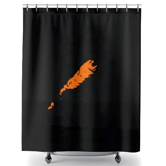 I Dont Carrot All Funny Easter Care Pun Bunny Shower Curtains