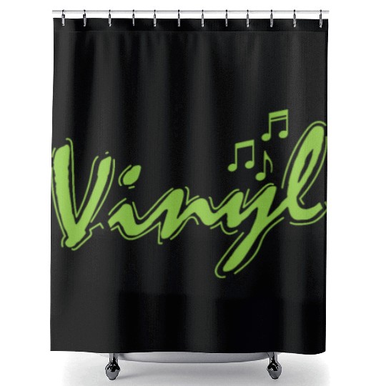 Vinyl with music nout Vinyl Record Music Shower Curtains