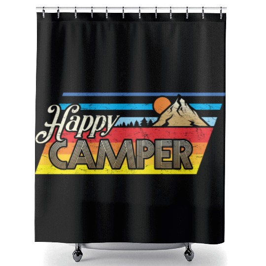 Happy Camper Shower Curtains