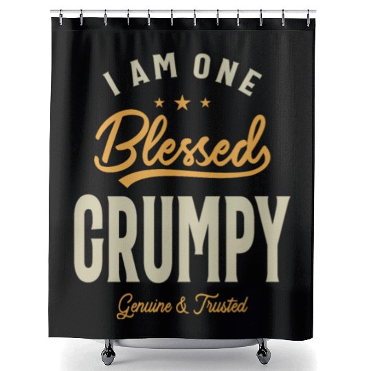 Blessed Grumpy Dad/Grandpa - Father's Day Shower Curtains