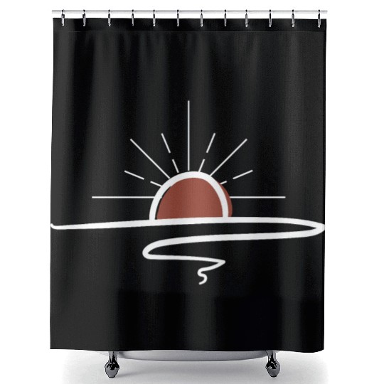 Rising Sun Shower Curtains