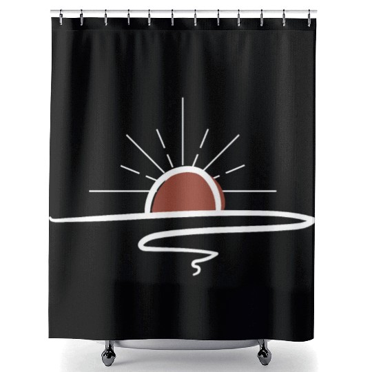 Rising Sun Shower Curtains