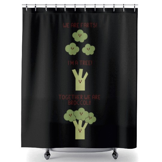 Broccoli Vegatable Shower Curtains