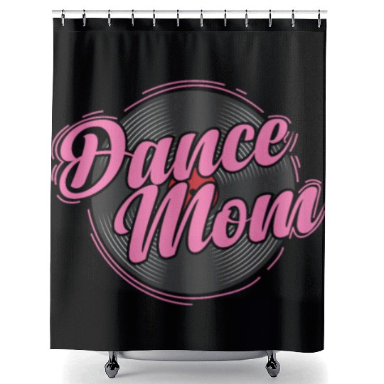 Dance Mom Vinyl Record Music Record Shower Curtains