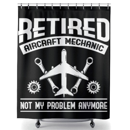 Aircraft Mechanic Shower Curtains