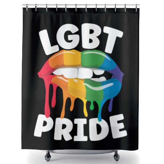Gay Rights Rainbow Pride Month LGBTQ Gay Pride Shower Curtains
