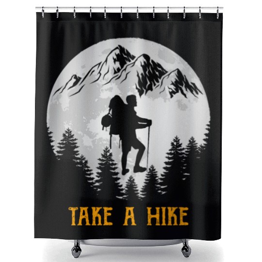Take a Hike Wanderlust Hiking Shower Curtains