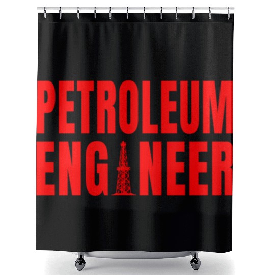 Great Petroleum Engineer Apparel Shower Curtains