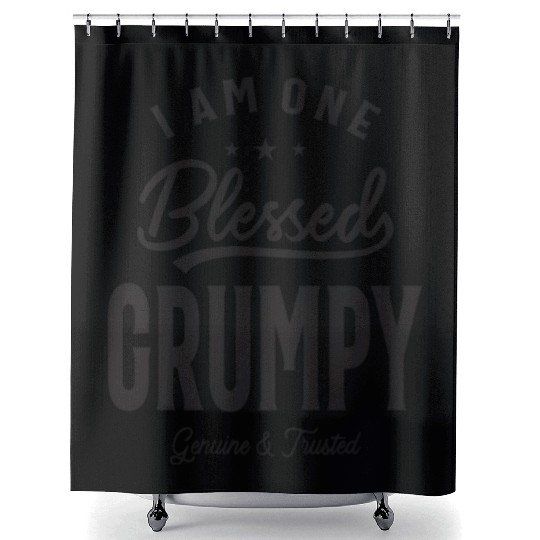 Blessed Grumpy Dad/Grandpa Shower Curtains