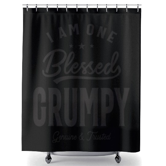 Blessed Grumpy Dad/Grandpa Shower Curtains