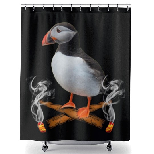 Puffin Blunts Shower Curtains