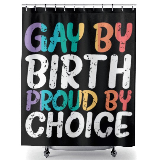 Gay Rights Rainbow Pride Month LGBTQ Gay Pride Shower Curtains