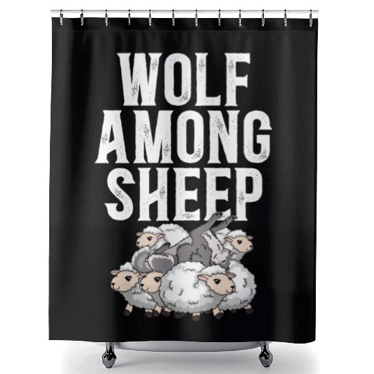 Wolf Among Sheep Wolves Animal Werewolf Wolf Lover Shower Curtains