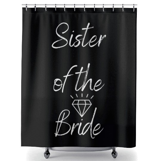 Sister of the Bride Shower Curtains
