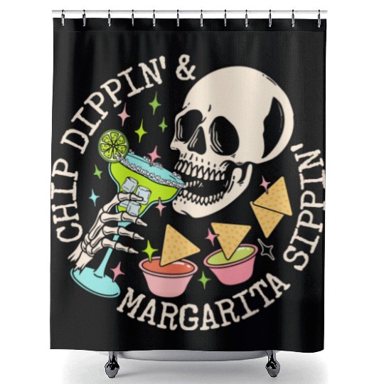 Chip Dippin' And Margarita Sippin' Shower Curtains