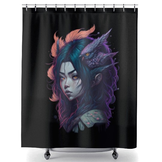 japanese street cyberpunk tokyo streetwear Shower Curtains